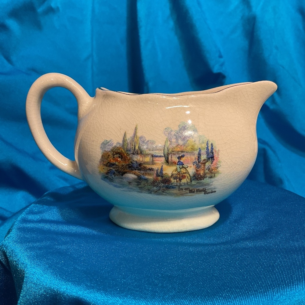 Collectible “In an Old World Garden” Formal Tea Set Creamer